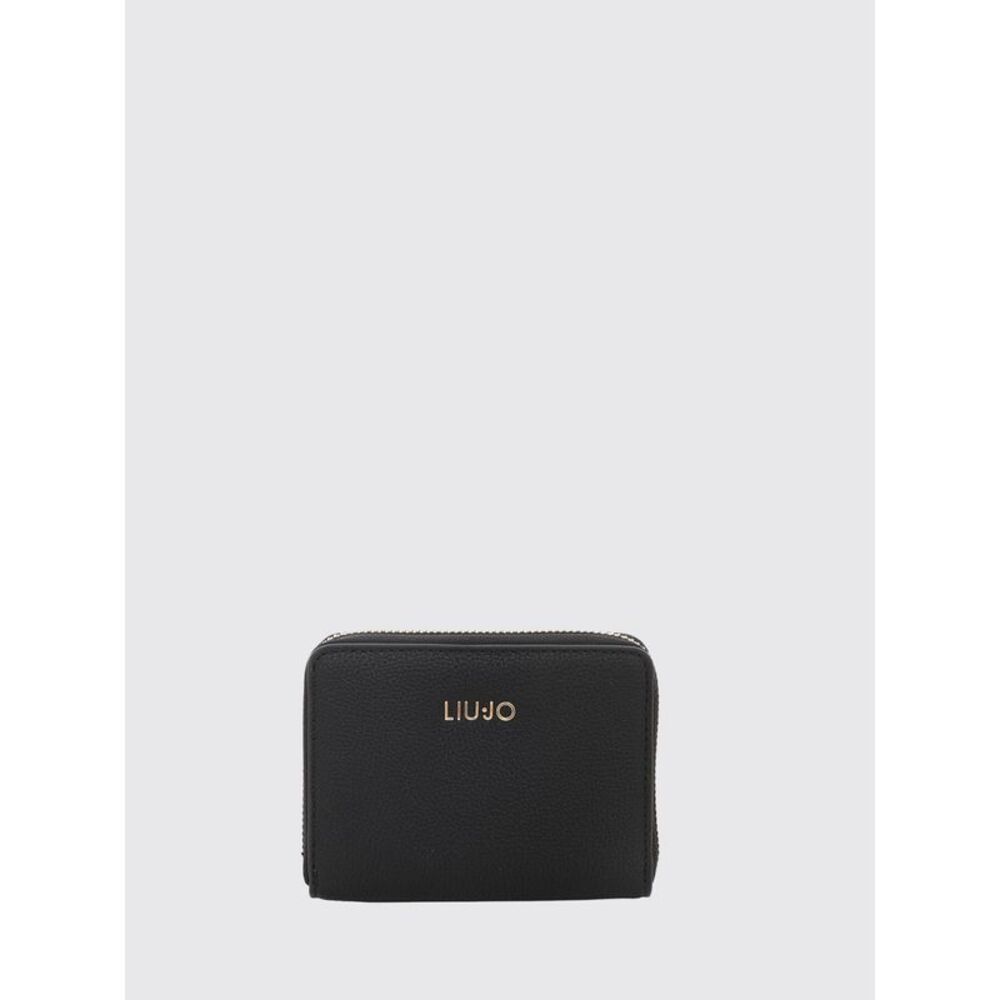 Liu Jo Women Continental Faux Leather Zip Wallet Liu Jo With Contrast Logo